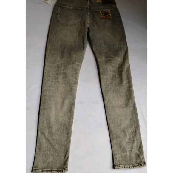 RRL Ralph Lauren Jeans 28 Womens Skinny Stretch Fit Slim Grey Classic New - Picture 3 of 16